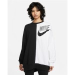 Hanorac fără Glugă Femei Nike Sportswear Negru