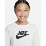 Tricou cu Mânecă Scurtă pentru Copii Nike CZ1260-100 Alb