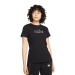 Tricou cu Mânecă Scurtă Femei Nike Sportswear Icon Clash Negru