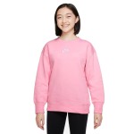 Hanorac fără glugă pentru fete Nike Sportswear Club Fleece Roz