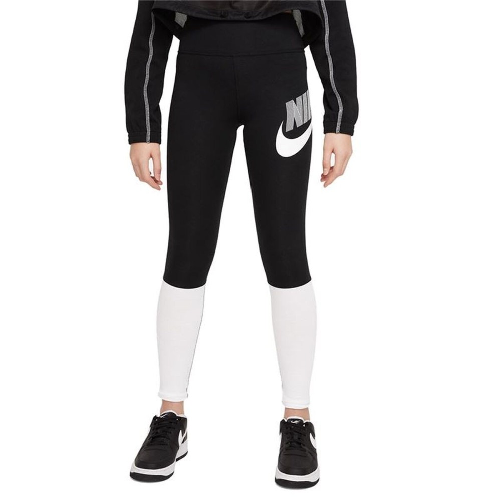 Colanți Sport pentru Copii Nike Sportswear Favorites Negru