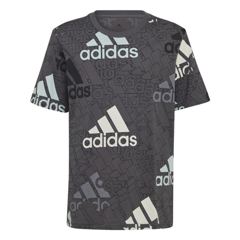 Tricou cu Mânecă Scurtă pentru Copii Adidas HP0819 Negru