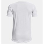Tricou cu Mânecă Scurtă pentru Copii Under Armour 1374219-100 Alb