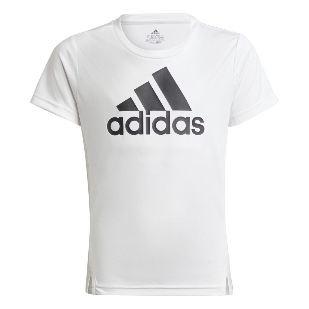 Tricou cu Mânecă Scurtă pentru Copii Adidas Alb