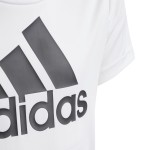 Tricou cu Mânecă Scurtă pentru Copii Adidas Alb
