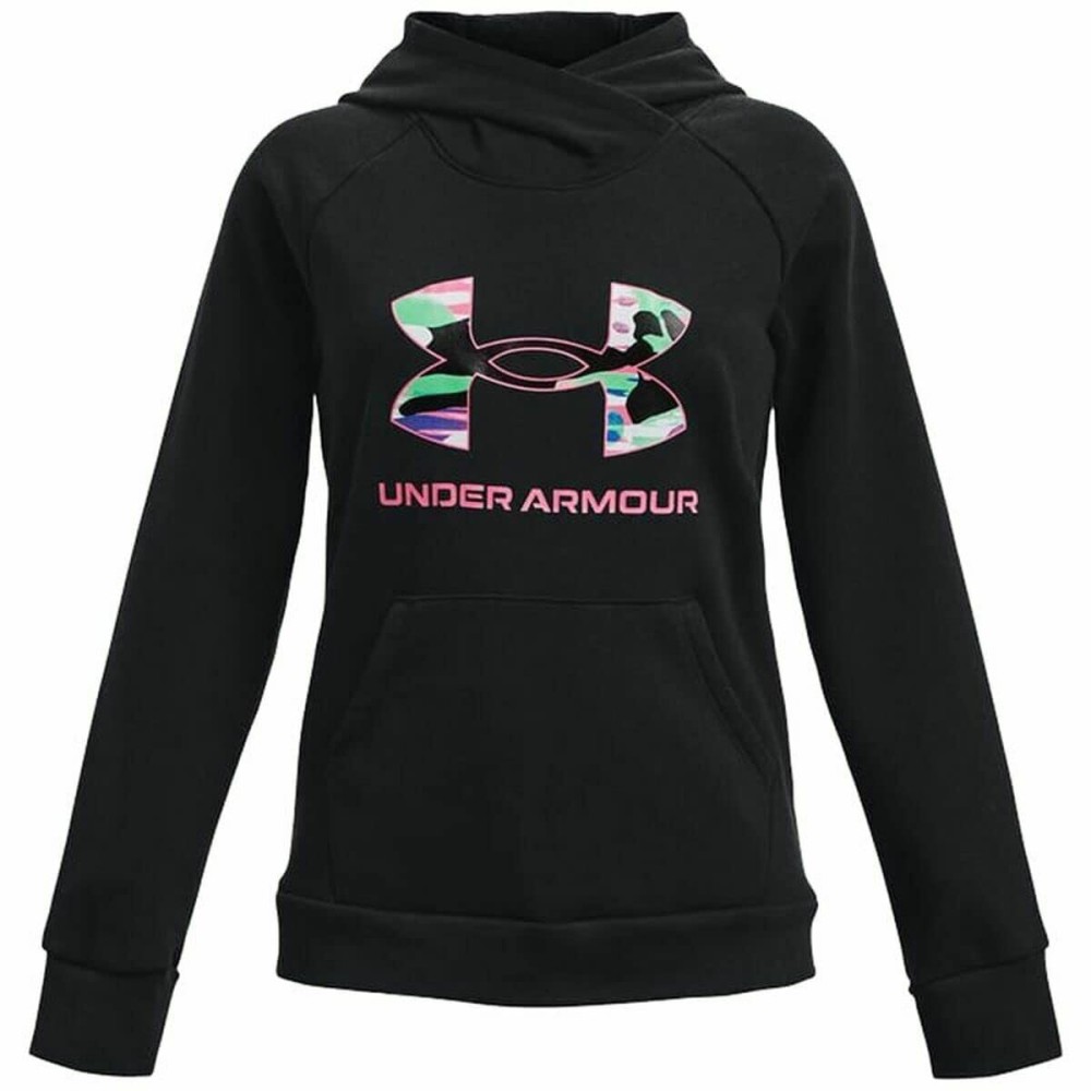Hanorac cu glugă pentru fete Under Armour Negru