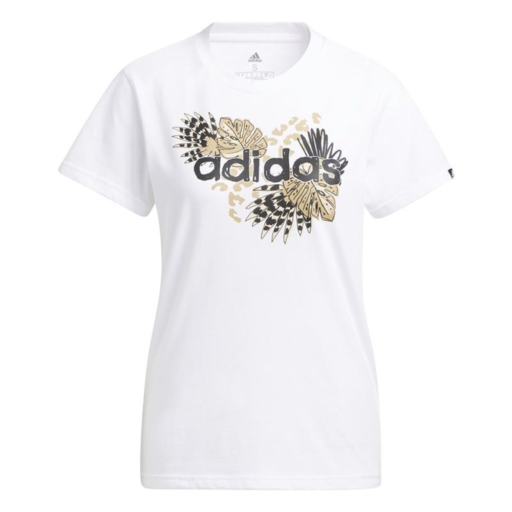 Tricou cu Mânecă Scurtă Femei Adidas H57399 Alb (XS)