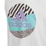 Tricou cu Mânecă Scurtă pentru Copii Adidas HA3895 Alb