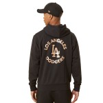Hanorac cu Glugă Bărbați New Era LA Dodger Metallic Logo Black M Negru