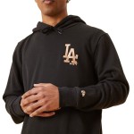 Hanorac cu Glugă Bărbați New Era LA Dodger Metallic Logo Black M Negru