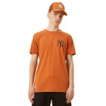 Tricou cu Mânecă Scurtă Bărbați New Era 12893145 Maro (S)