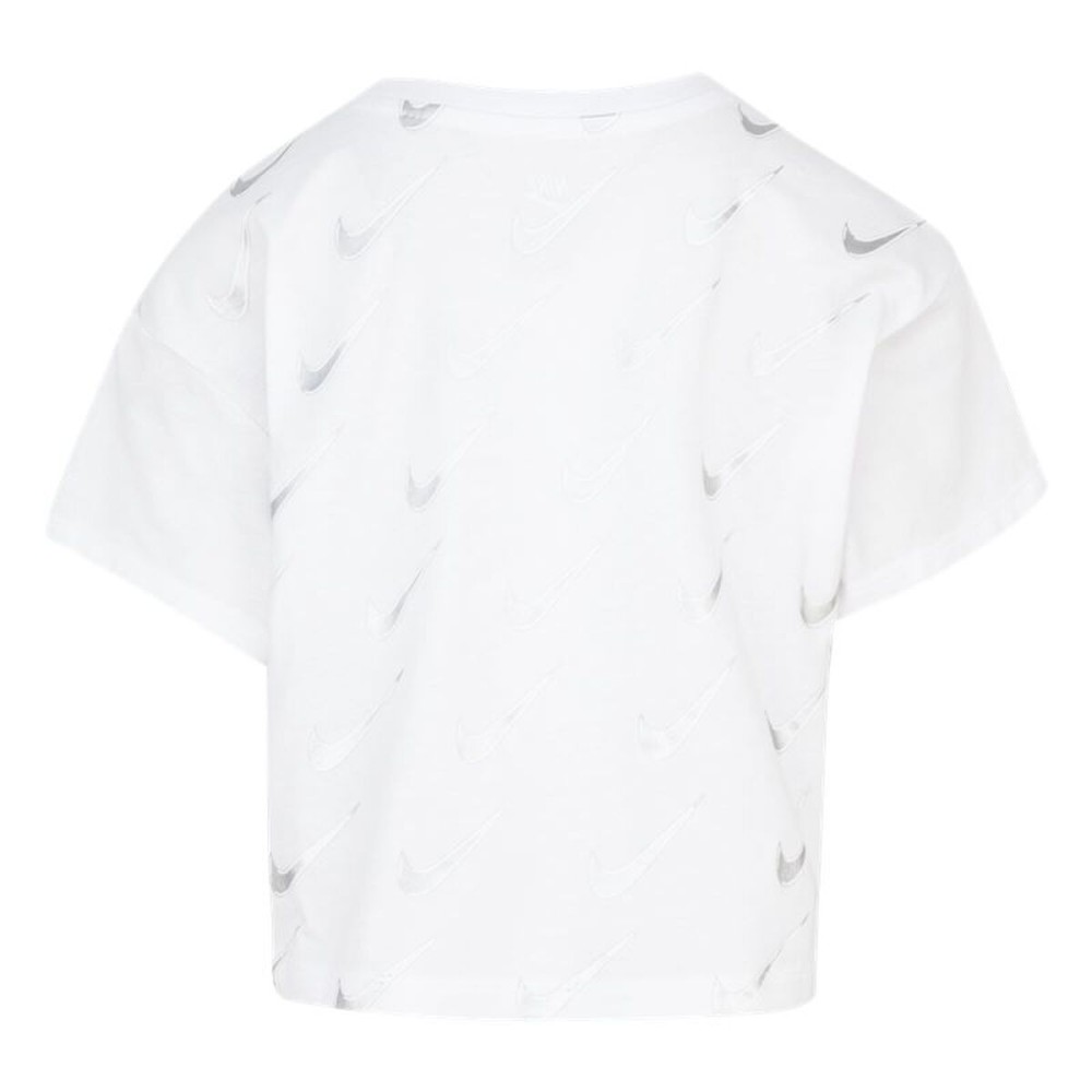 Tricou cu Mânecă Scurtă pentru Copii Nike 36I352-001 Alb