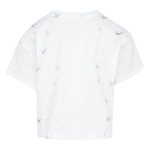 Tricou cu Mânecă Scurtă pentru Copii Nike 36I352-001 Alb