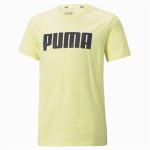 Tricou cu Mânecă Scurtă pentru Copii Puma 585887 40 Galben