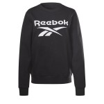 Hanorac fără Glugă Femei Reebok identity Logo Fleece W Negru