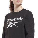 Hanorac fără Glugă Femei Reebok identity Logo Fleece W Negru