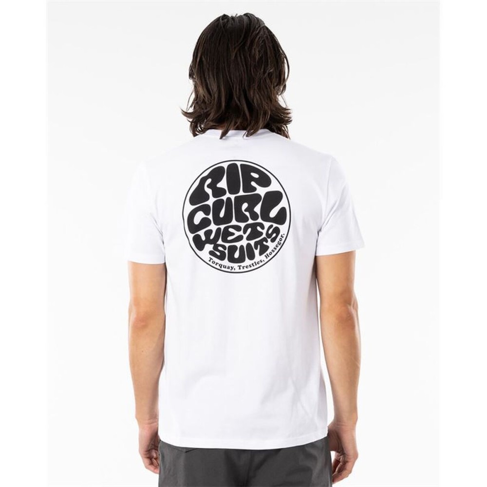 Tricou cu Mânecă Scurtă Bărbați Rip Curl CTEST9-1000 Alb (S)
