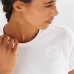 Tricou cu Mânecă Scurtă Femei Salomon LC1644800 Alb (S)