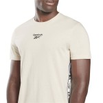 Tricou cu Mânecă Scurtă Bărbați Reebok HB2150 Bej (S)