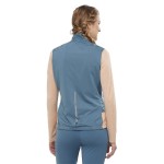 Vestă de alergare Salomon Light Shell W Albastru deschis