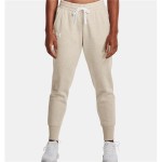 Pantaloni lungi de sport Under Armour Rival Fleece Joggers Alb Natural Femeie