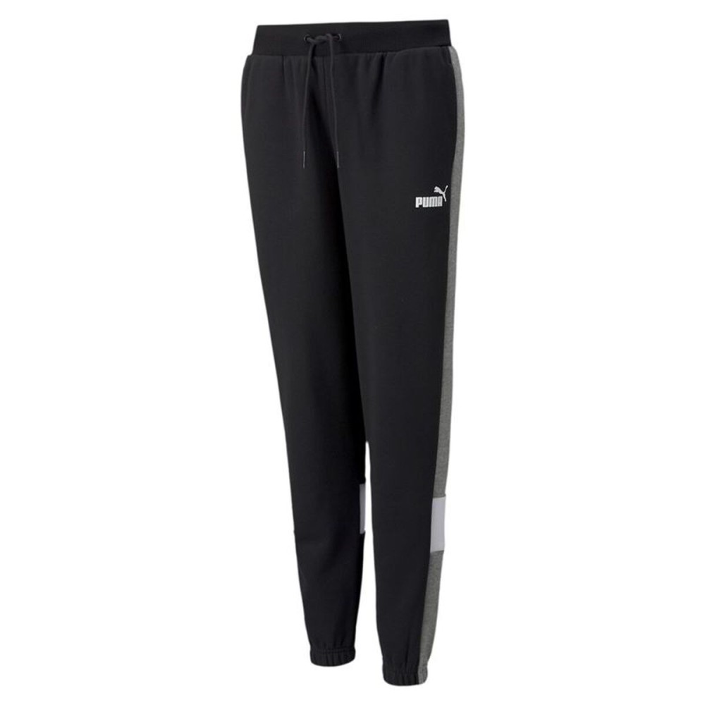 Pantaloni Sport pentru Copii Puma Essential+ Colorblock Boy Negru