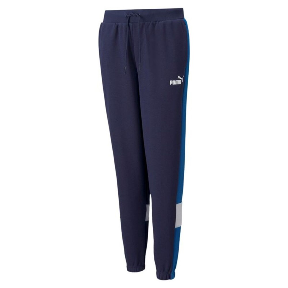 Pantaloni Sport pentru Copii Puma Essential+ Colorblock Albastru închis