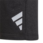 Pantaloni Scurți Sport pentru Copii Adidas Future Icons 3 Bandas Negru