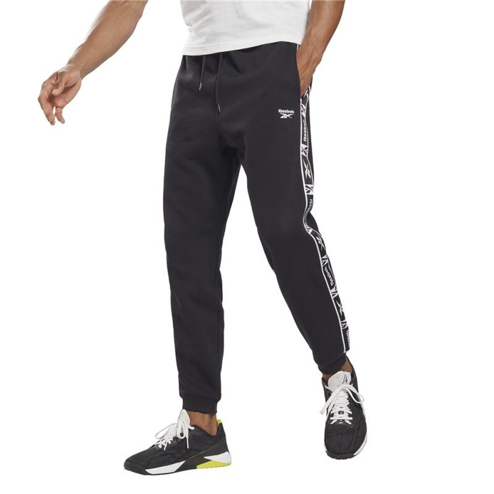 Pantaloni lungi de sport Reebok Ri Tape Jogger Negru Bărbați