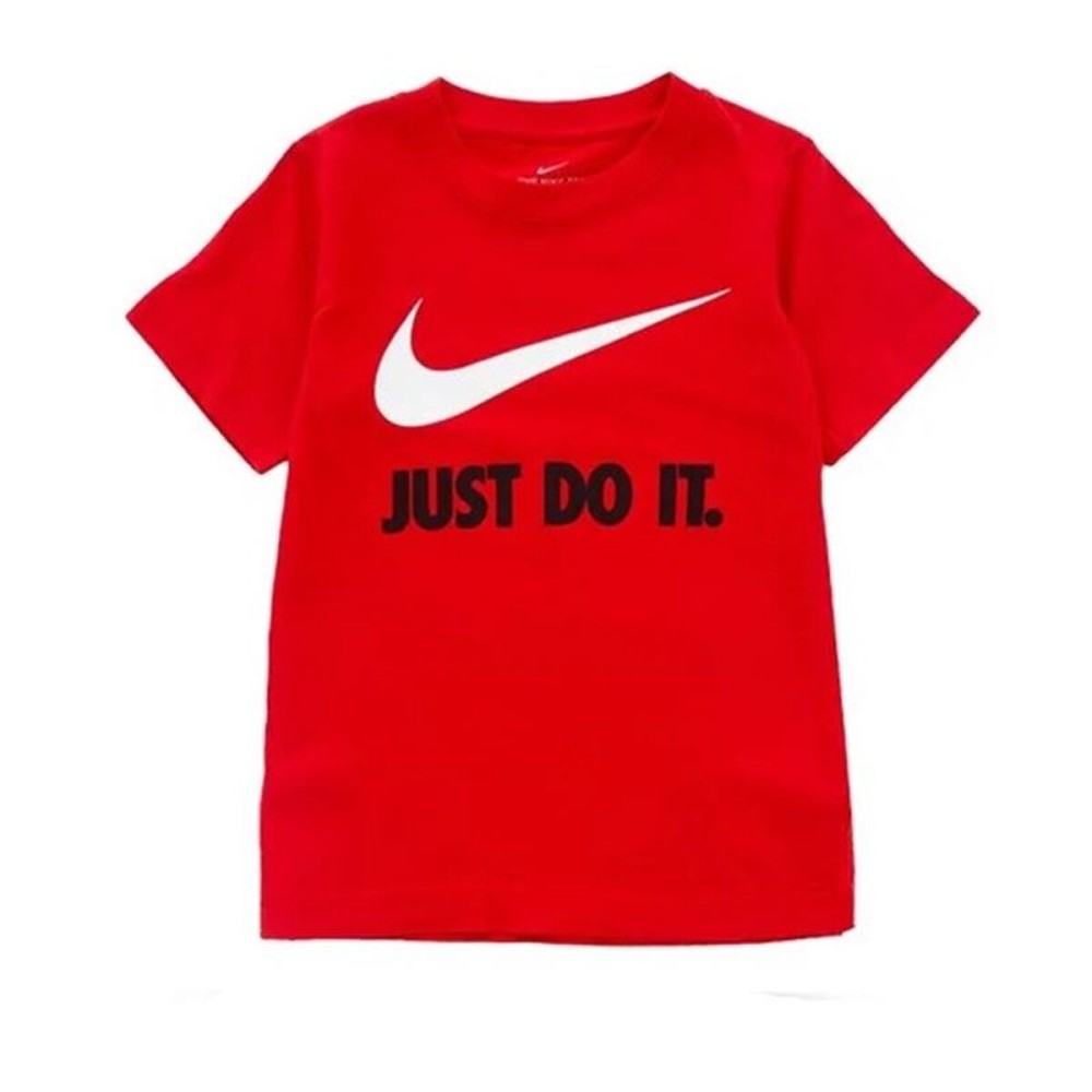 Tricou cu Mânecă Scurtă pentru Copii Nike Swoosh Roșu