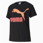 Tricou cu Mânecă Scurtă Femei Puma Puma Classics Logo Tee Negru