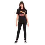 Tricou cu Mânecă Scurtă Femei Puma Puma Classics Logo Tee Negru