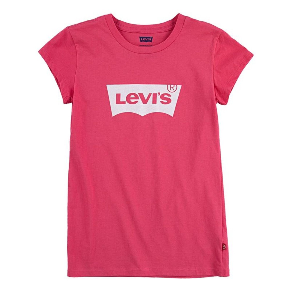 Tricou cu Mânecă Scurtă pentru Copii Levi's Batwing Girl Pink