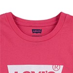 Tricou cu Mânecă Scurtă pentru Copii Levi's Batwing Girl Pink