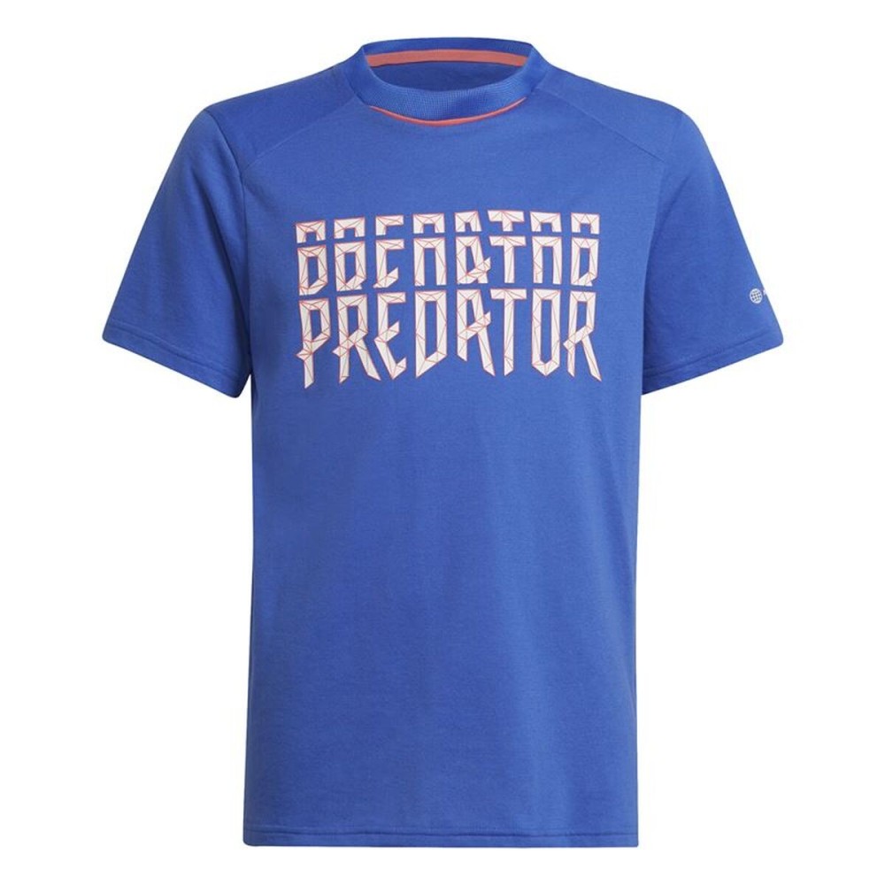 Tricou cu Mânecă Scurtă pentru Copii Adidas Predator Blue Albastru