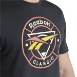 Tricou cu Mânecă Scurtă Bărbați Reebok Reebok Classic Trail Negru