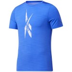 Tricou cu Mânecă Scurtă Bărbați Reebok Workout Ready Activchill Albastru