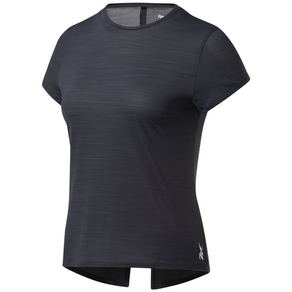 Tricou cu Mânecă Scurtă Femei Reebok Workout Ready Activchill Negru