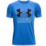 Tricou cu Mânecă Scurtă pentru Copii Under Armour Tech Hybrid Albastru
