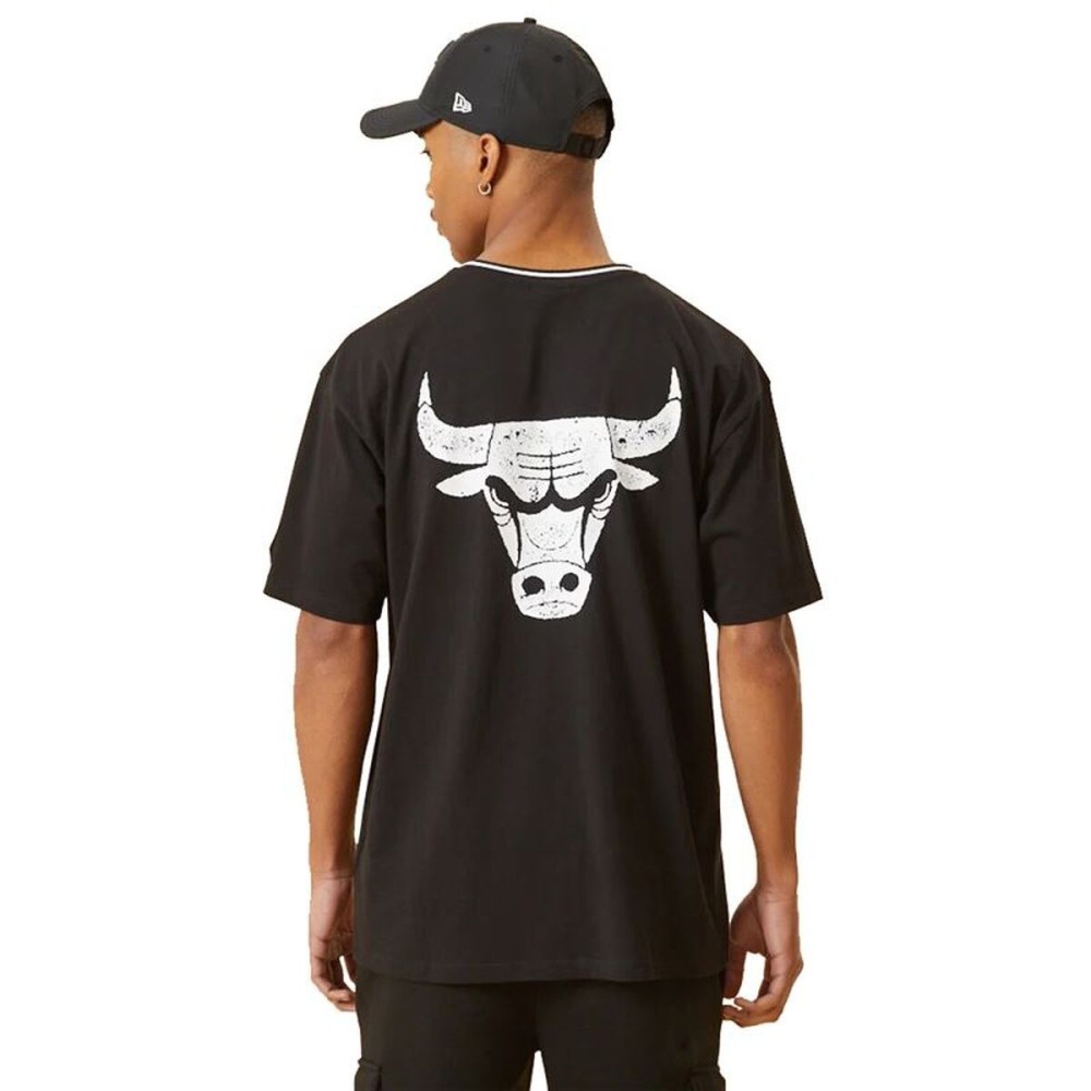 Tricou de baschet New Era Chicago Bulls Graphic M Negru