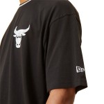 Tricou de baschet New Era Chicago Bulls Graphic M Negru