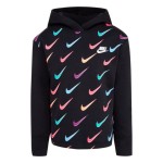 Hanorac cu glugă pentru fete Nike NSW Kids Negru