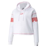 Hanorac cu Glugă Femei Puma Puma Power Hoodie Fl W Alb