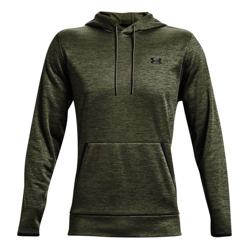 Hanorac cu Glugă Bărbați Under Armour Fleece Twist Verde inchis