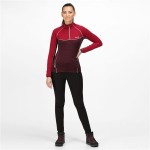 Căptușeală Material Polar Regatta Hepley Lightweight Half-Zip W Roșu Închis