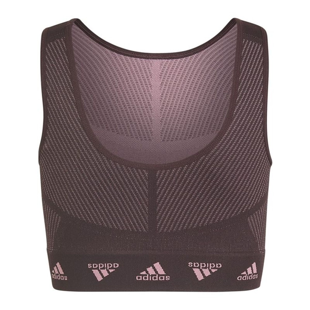Sutien Sport Adidas HM4425 Castaniu