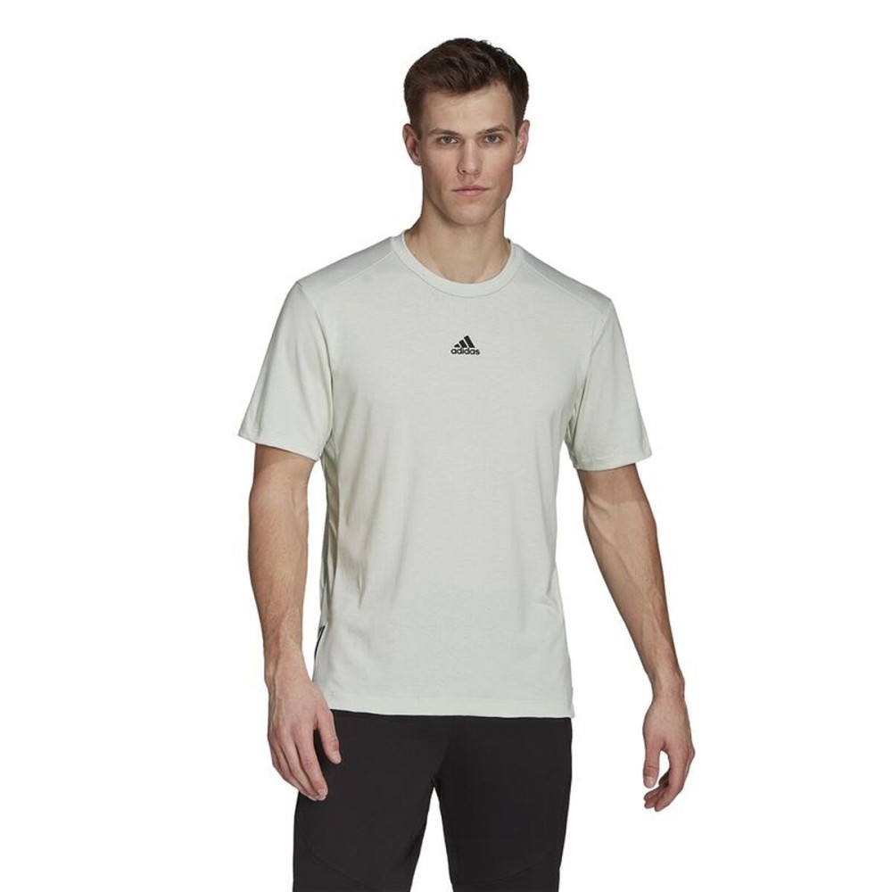 Tricou cu Mânecă Scurtă Bărbați Adidas Aeroready Alb