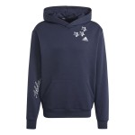 Hanorac cu Glugă Bărbați Adidas Bl Fl Hd Q3 Fl Bleumarin
