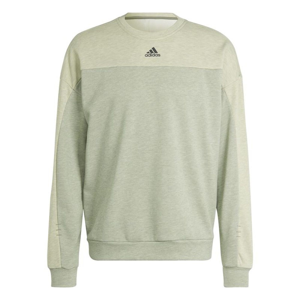 Hanorac fără Glugă Bărbați Adidas Mel Crw Verde deschis