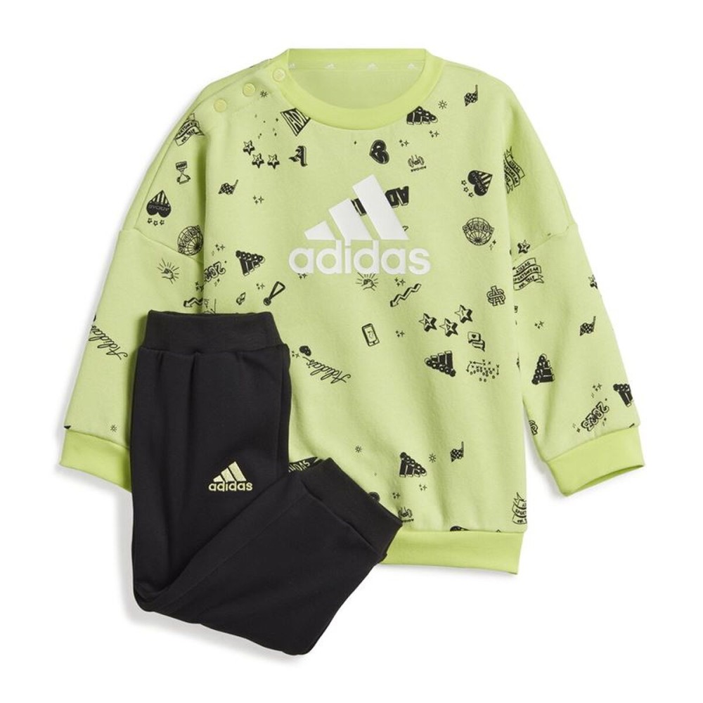 Set Sport pentru Bebeluși Adidas Bluv Q3 Cset Verde deschis